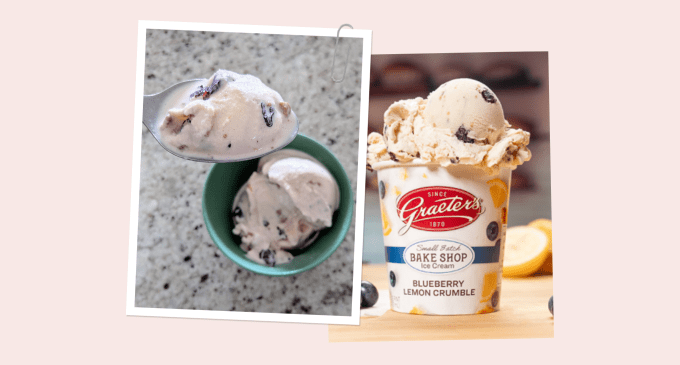 Graeter's Lemon Blueberry Crumble Ice Cream