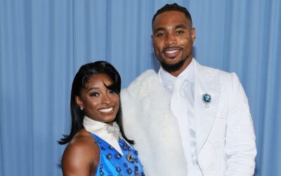 Simone Biles publica una foto de natación y su esposo Jonathan Owens se vuelve coqueta
