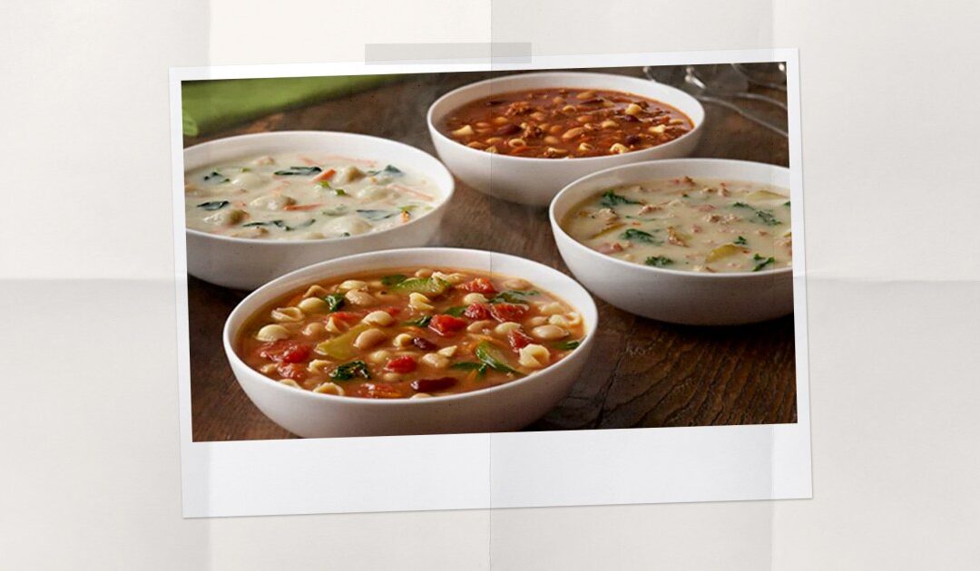 Sopas de jardín de oliva, clasificadas y revisadas