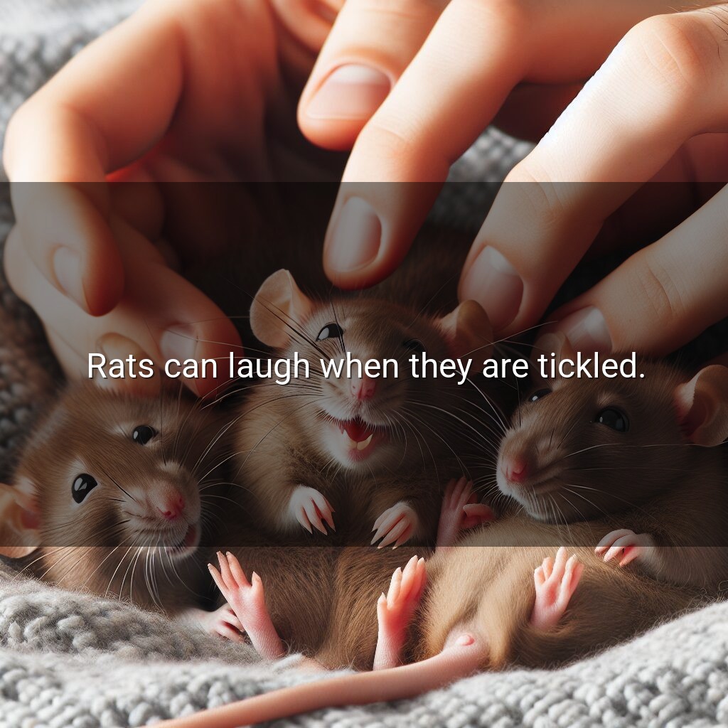 Las ratas pueden reír cuando les hacen cosquillas.