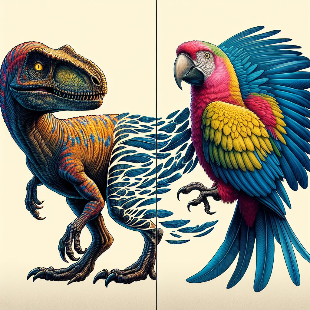 Las aves son los parientes vivos más cercanos de los dinosaurios.