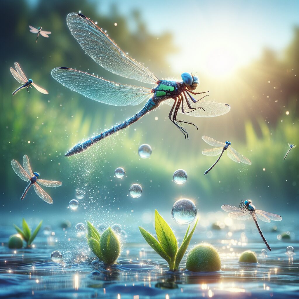 Las libélulas pueden volar hacia atrás y flotar en el aire.