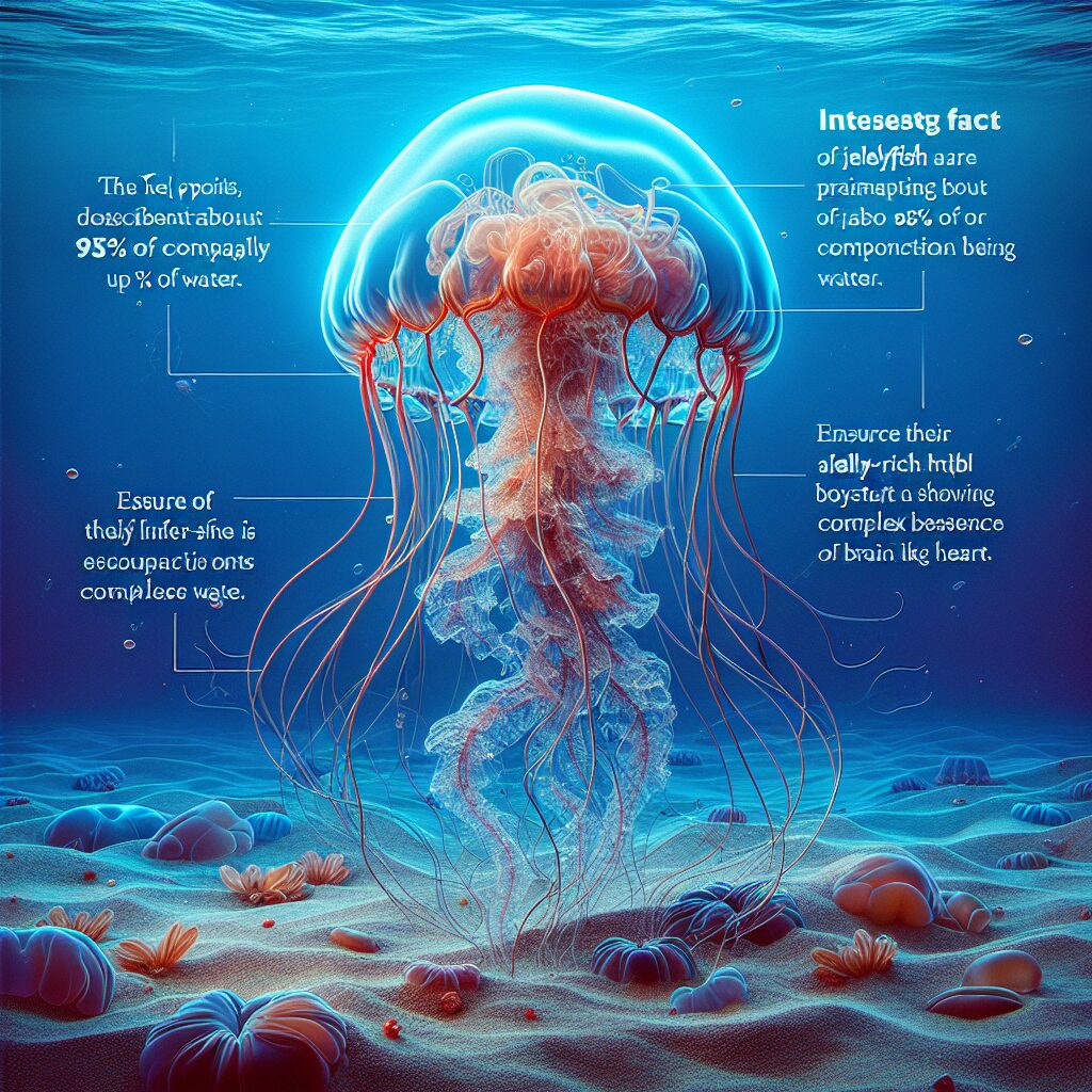 Las medusas son 95% agua y no tienen cerebro ni corazón.