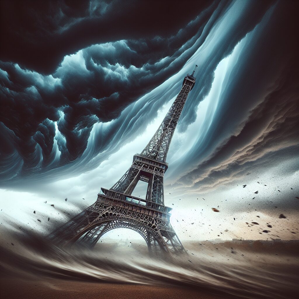 La Torre Eiffel puede inclinarse con vientos fuertes.