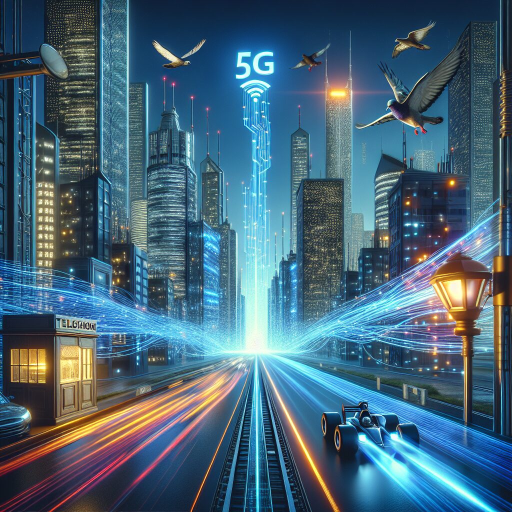 La tecnología 5G permite una transferencia de datos más rápida y una baja latencia.
