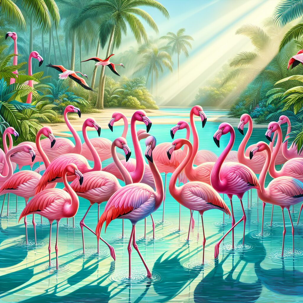 La majestuosa extravagancia de los flamencos