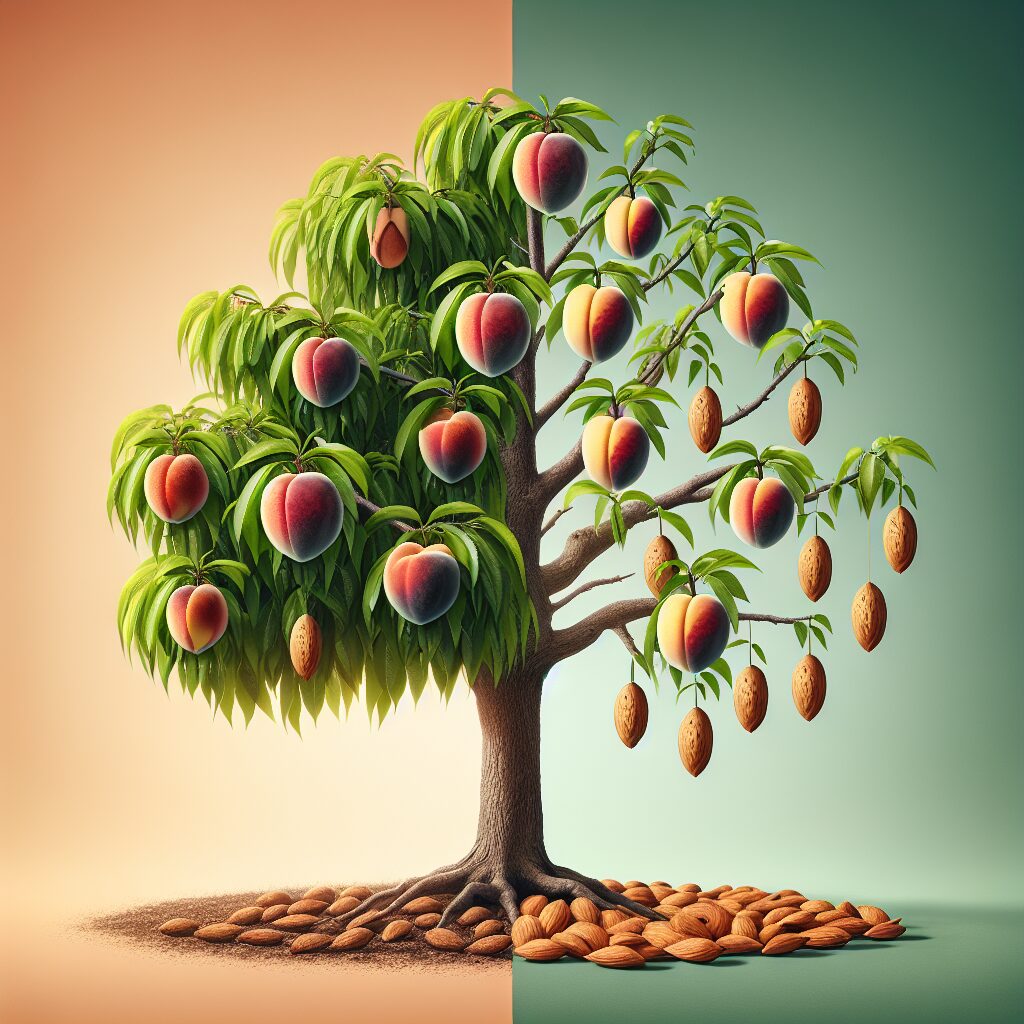 Almendras: parientes de los melocotones