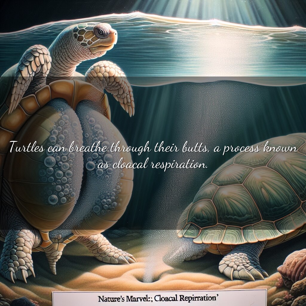 Las tortugas respiran por el trasero