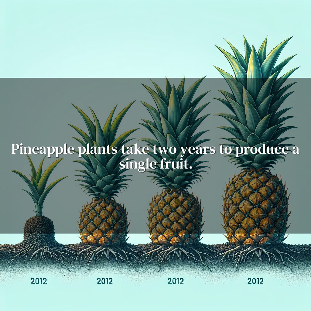 Plantas de piña: un viaje fructífero de dos años