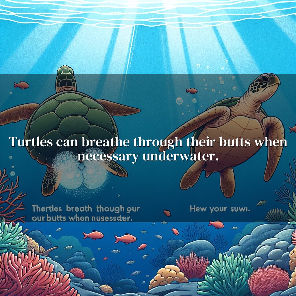 ¡Las tortugas respiran por el trasero!