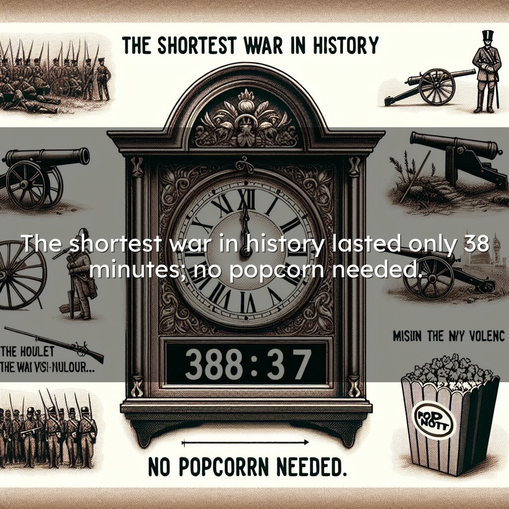 La guerra más corta de la historia: 38 minutos