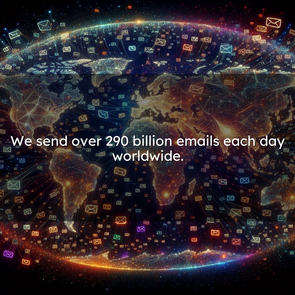 Más de 290 mil millones enviados diariamente