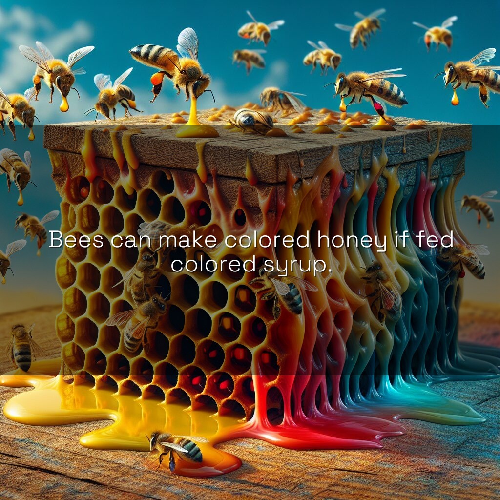 El misterio de las abejas y la miel de colores