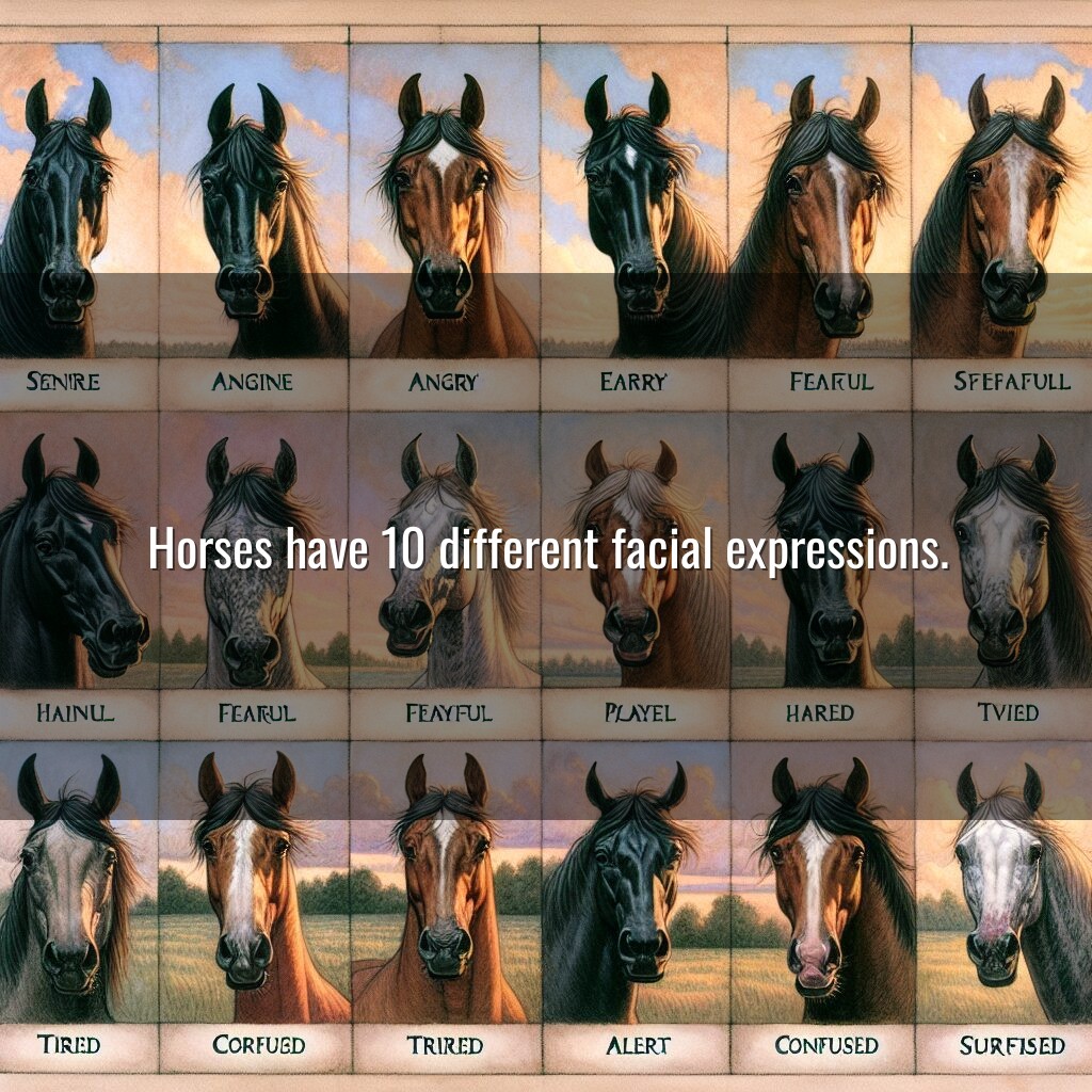 Expresiones faciales del caballo explicadas
