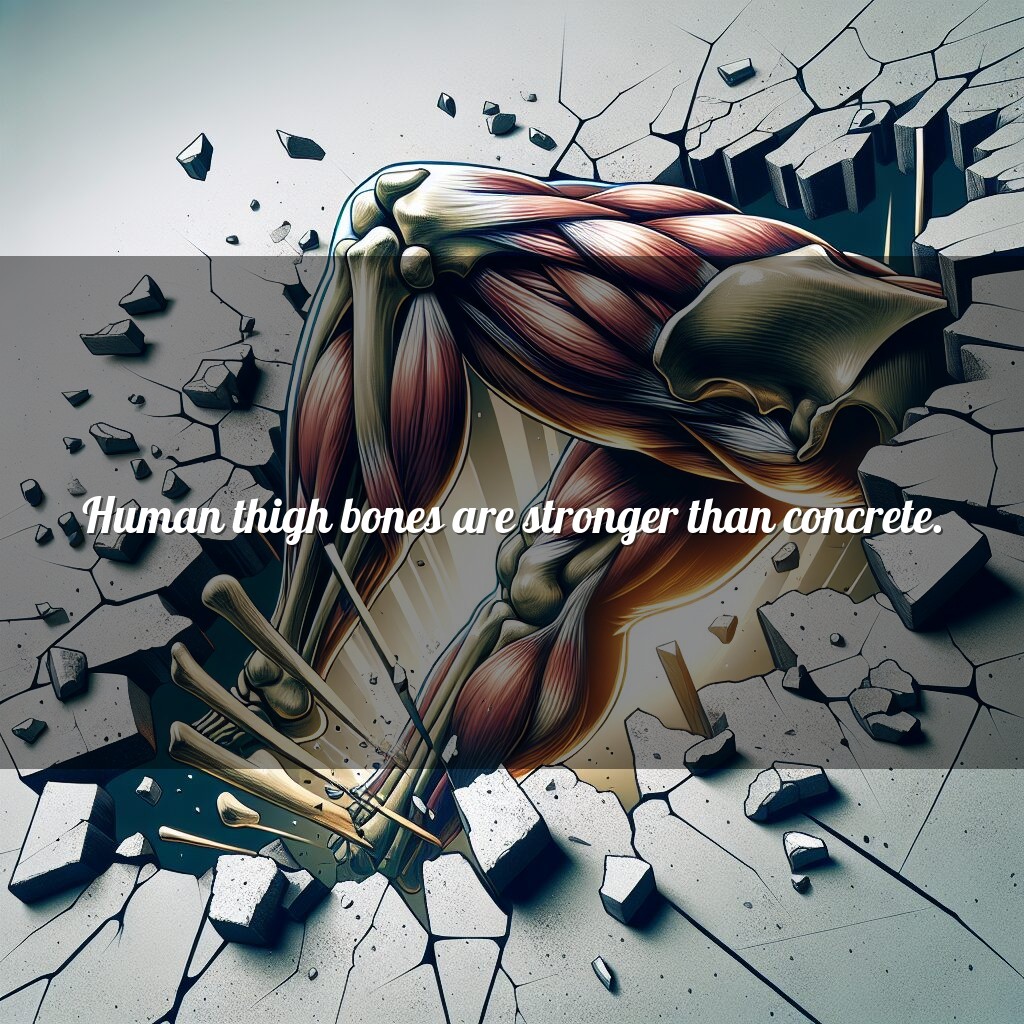 ¿Son los huesos del muslo realmente más fuertes que el hormigón?