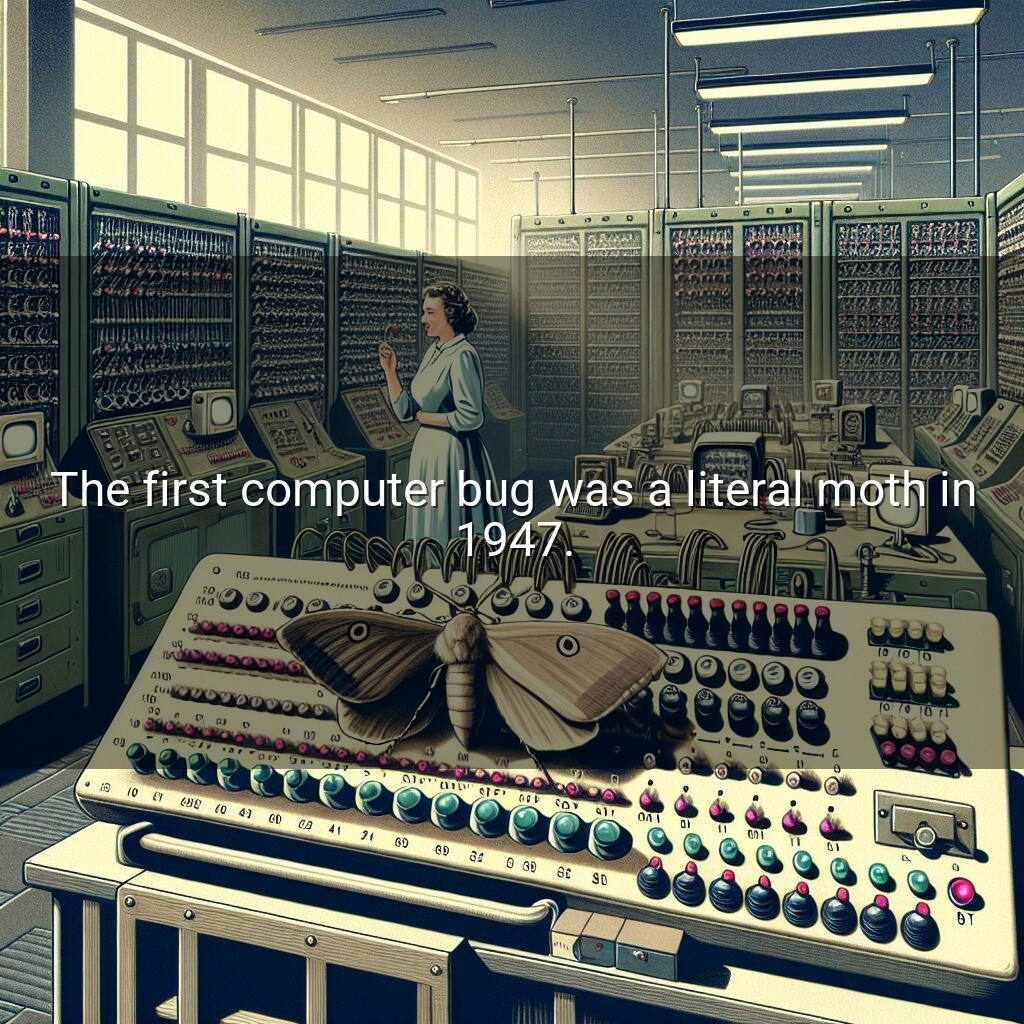 Una polilla literal en 1947