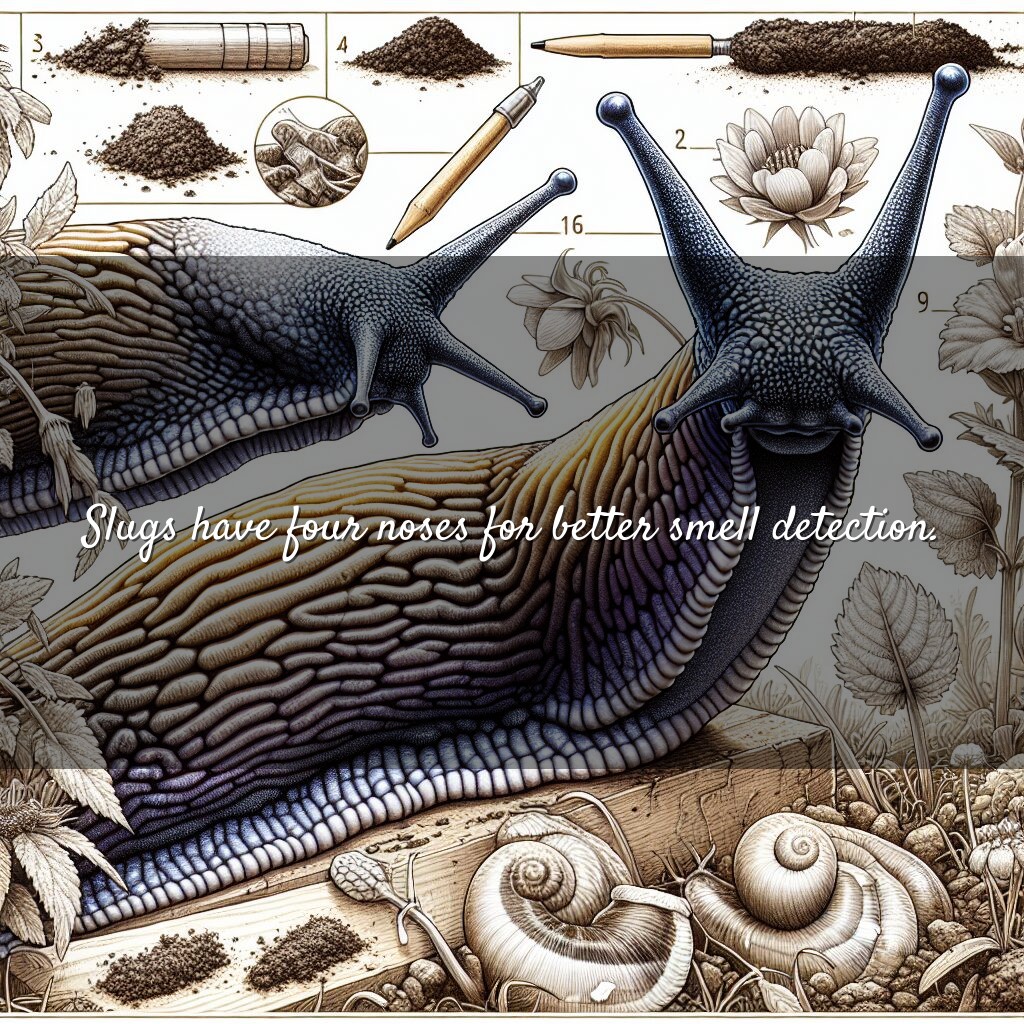 Por qué las babosas tienen cuatro narices