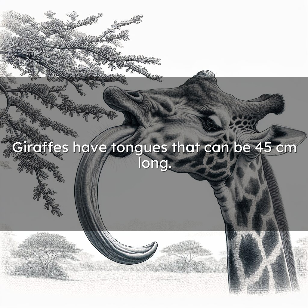 La asombrosa lengua de la jirafa