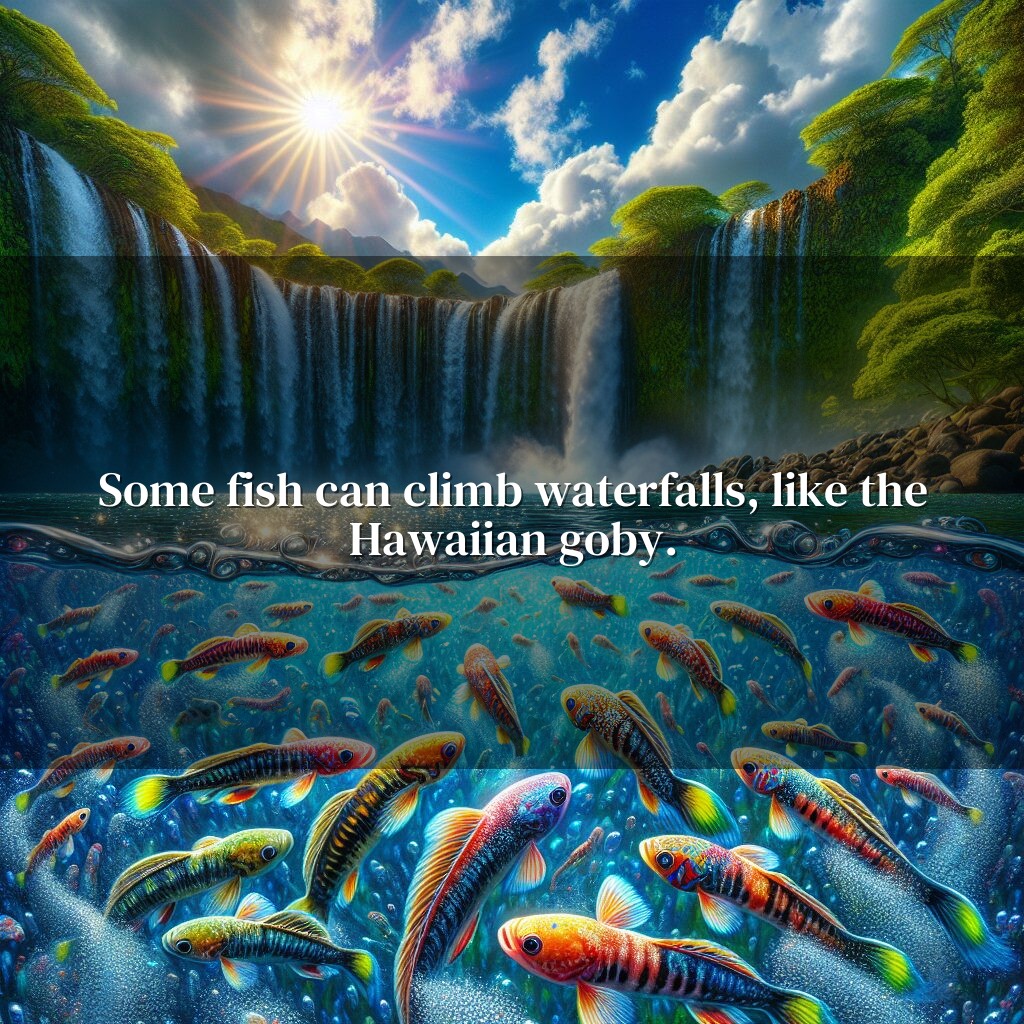 Peces que trepan cascadas: una maravilla de la naturaleza