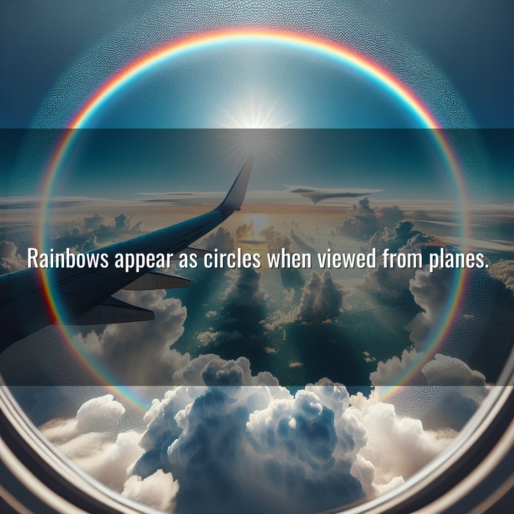 Arco iris circular desde aviones: el círculo completo de la naturaleza