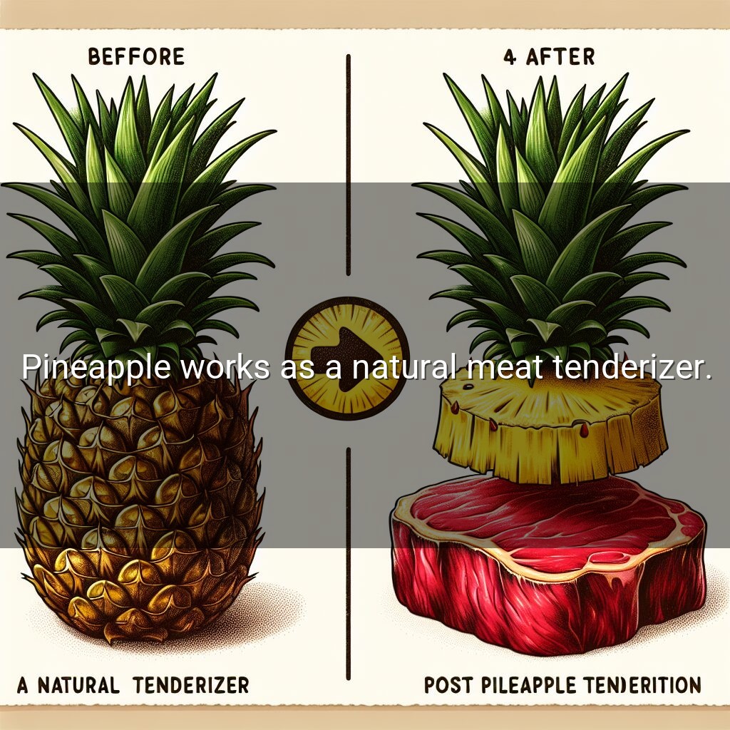 Piña: ablandador de carne natural