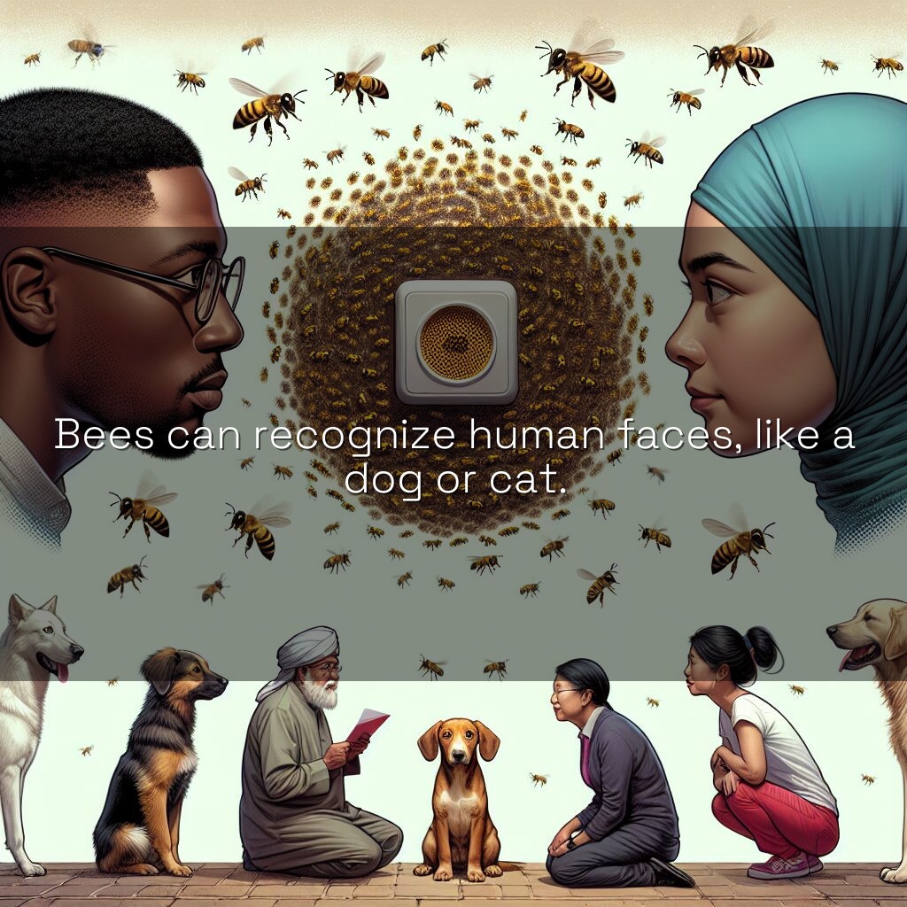 Las abejas reconocen rostros humanos como mascotas