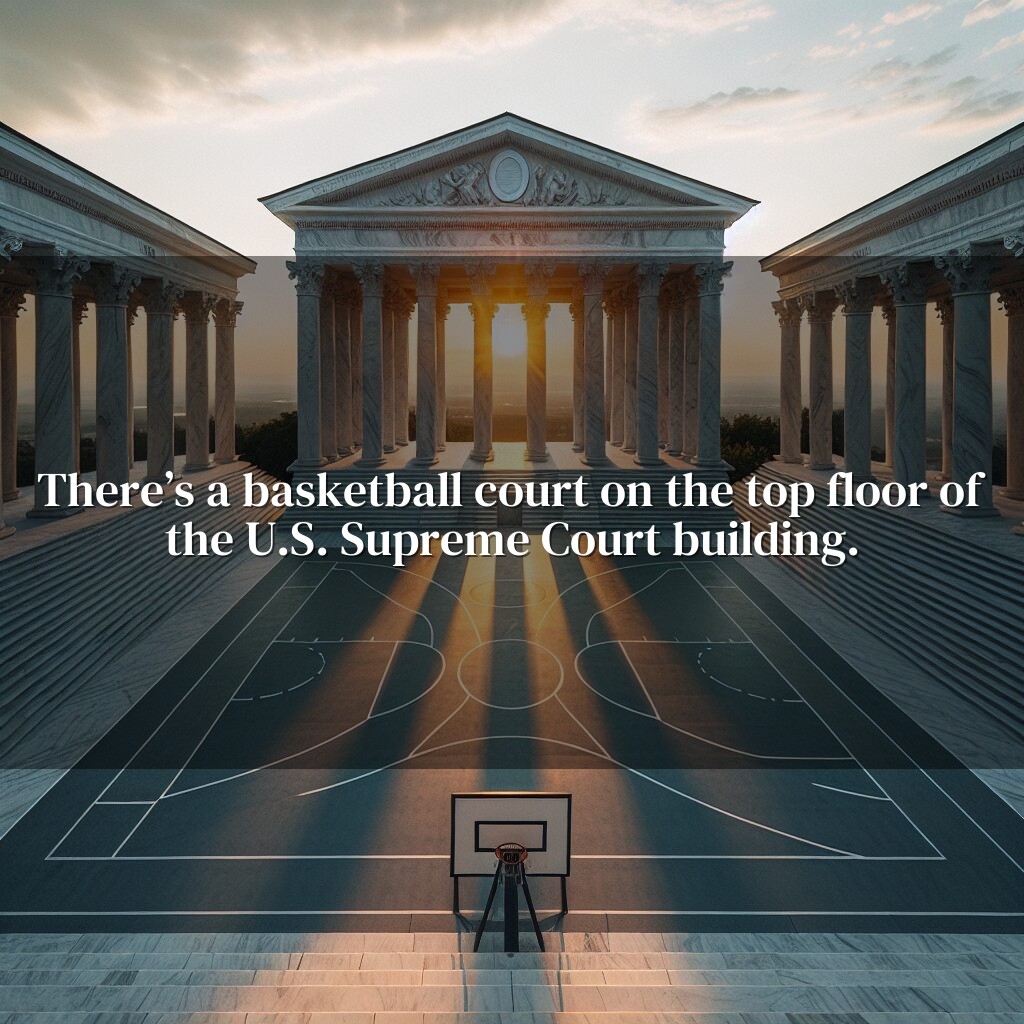 La cancha de baloncesto oculta de la Corte Suprema