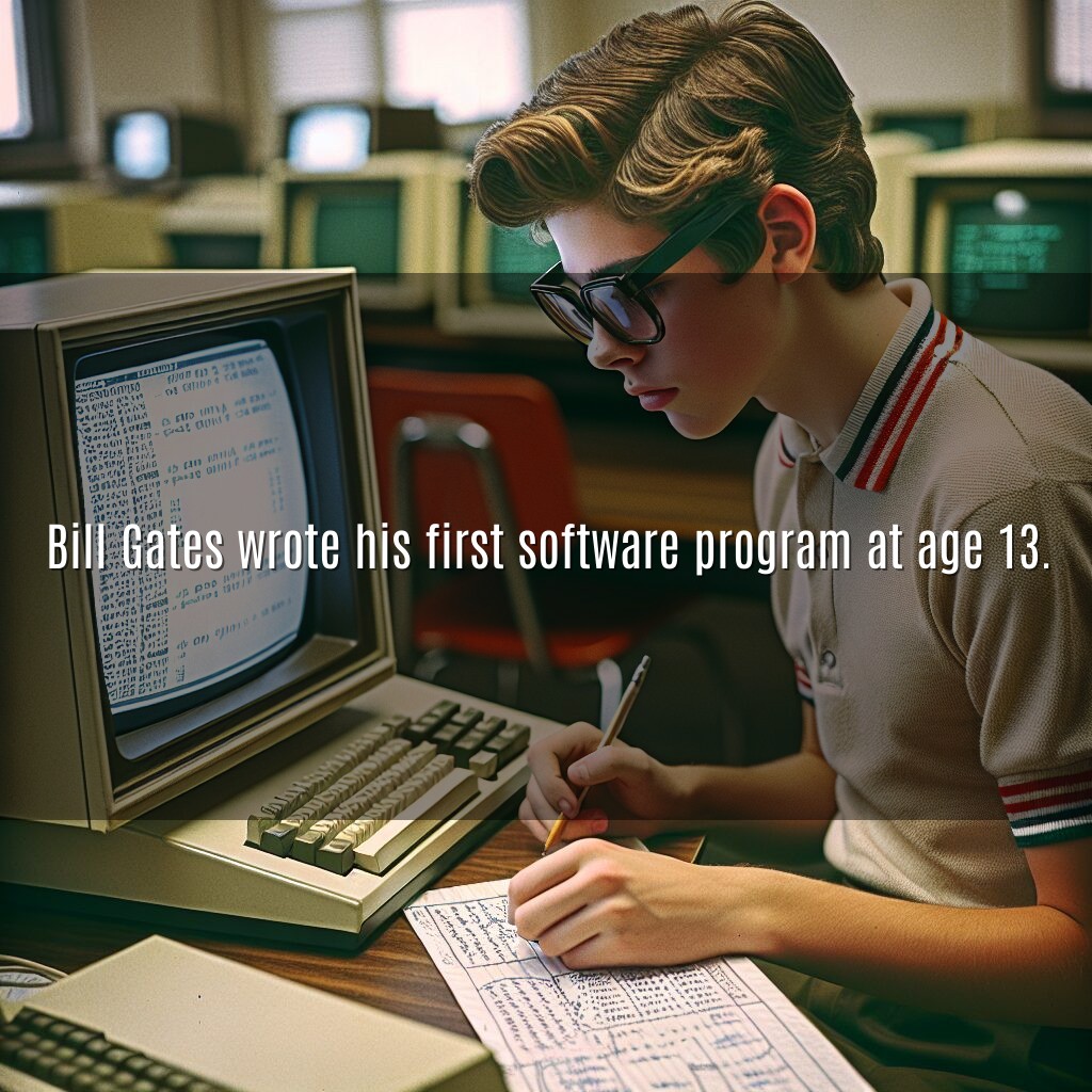 Las primeras proezas de programación de Bill Gates
