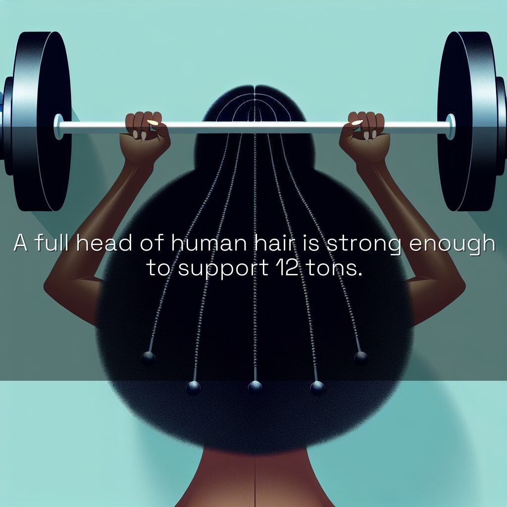 Increíble fuerza del cabello humano