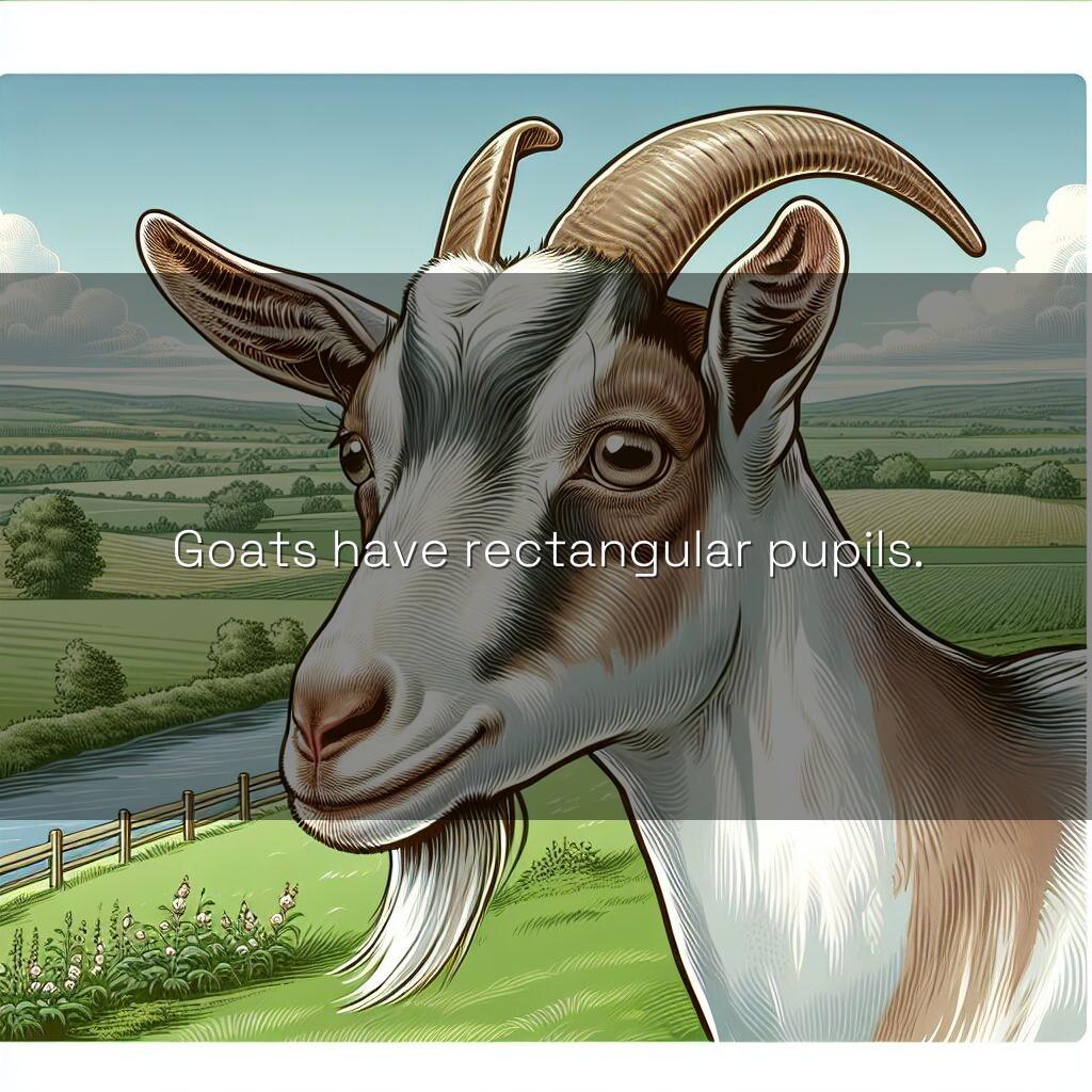 Por qué las cabras tienen pupilas rectangulares
