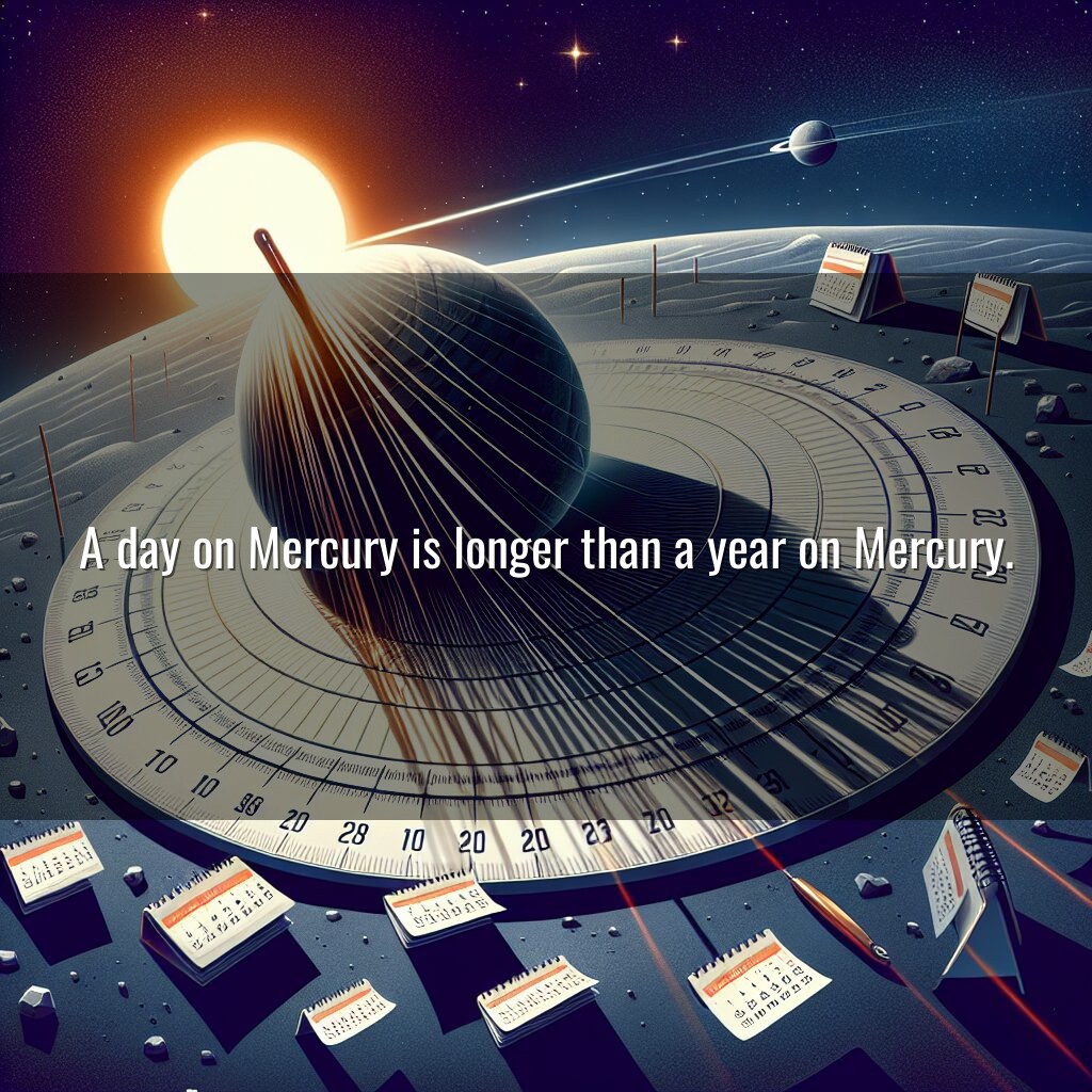Un día sobre Mercurio vs. un año