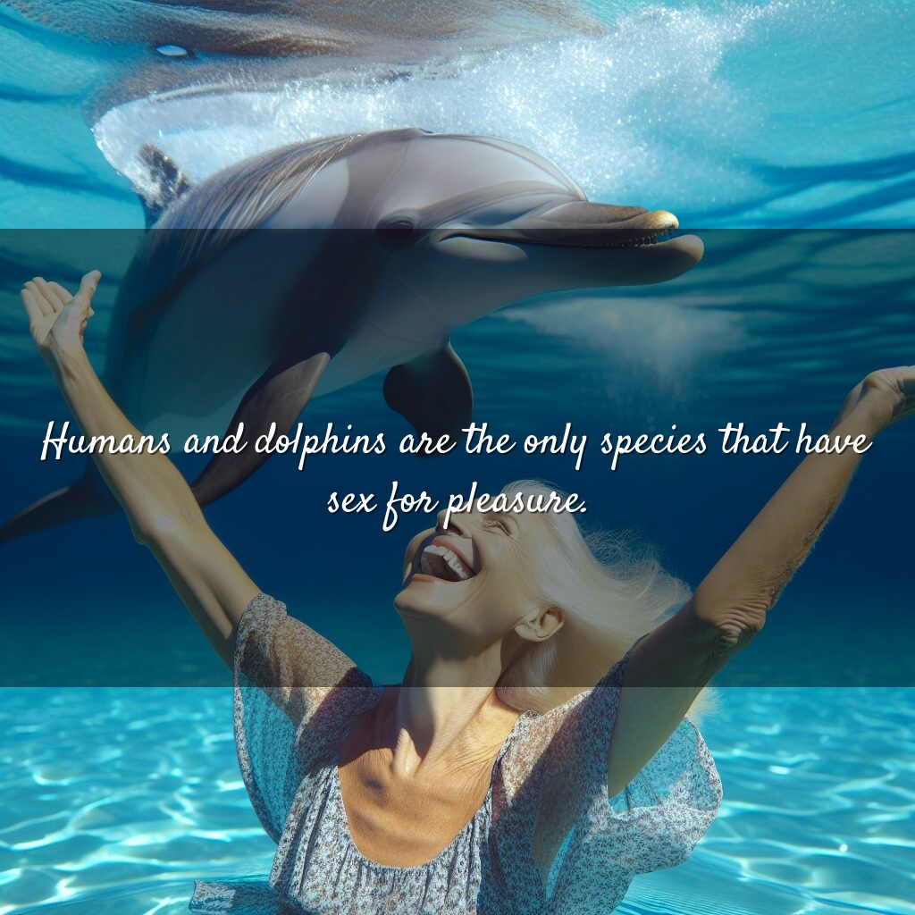 Humanos y delfines: placer sexual