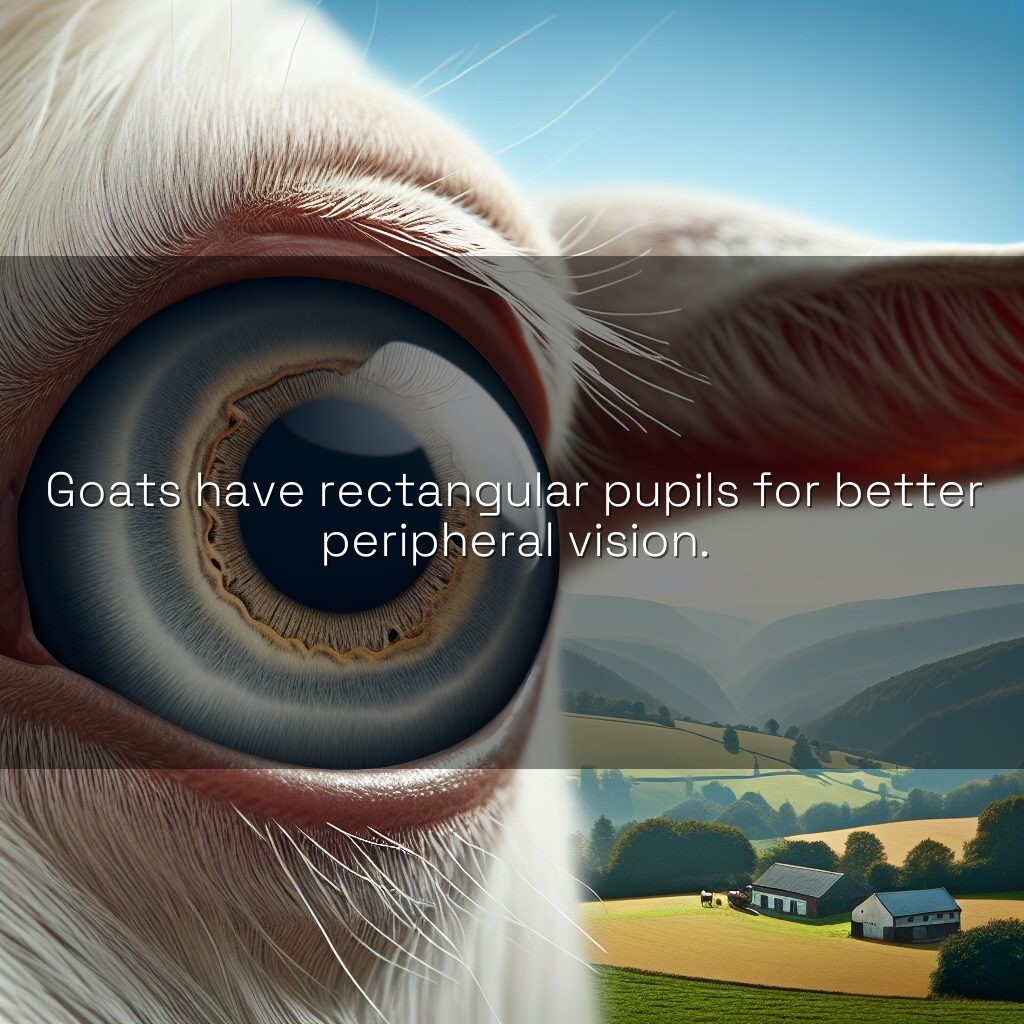 Pupilas rectangulares de cabras: el diseño inteligente de la naturaleza