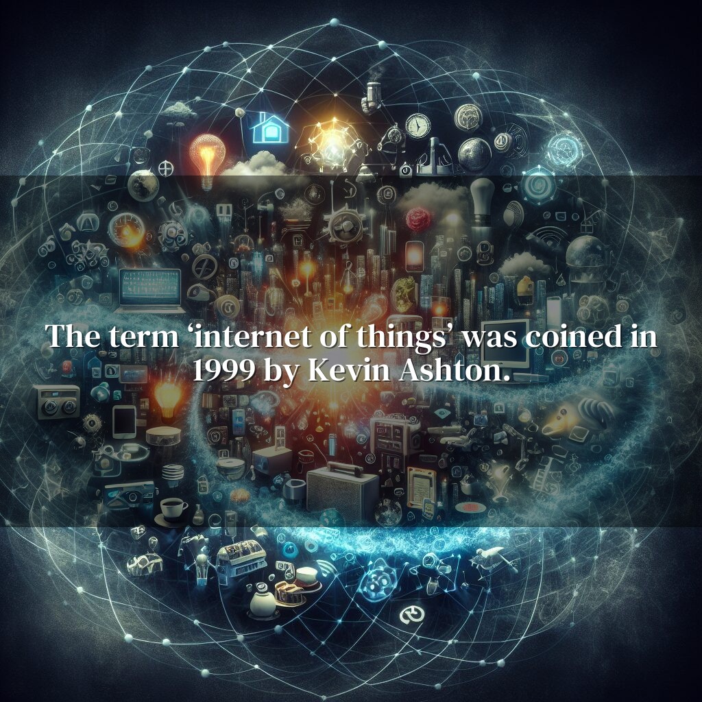 El término “Internet de las cosas” fue acuñado en 1999 por Kevin Ashton.