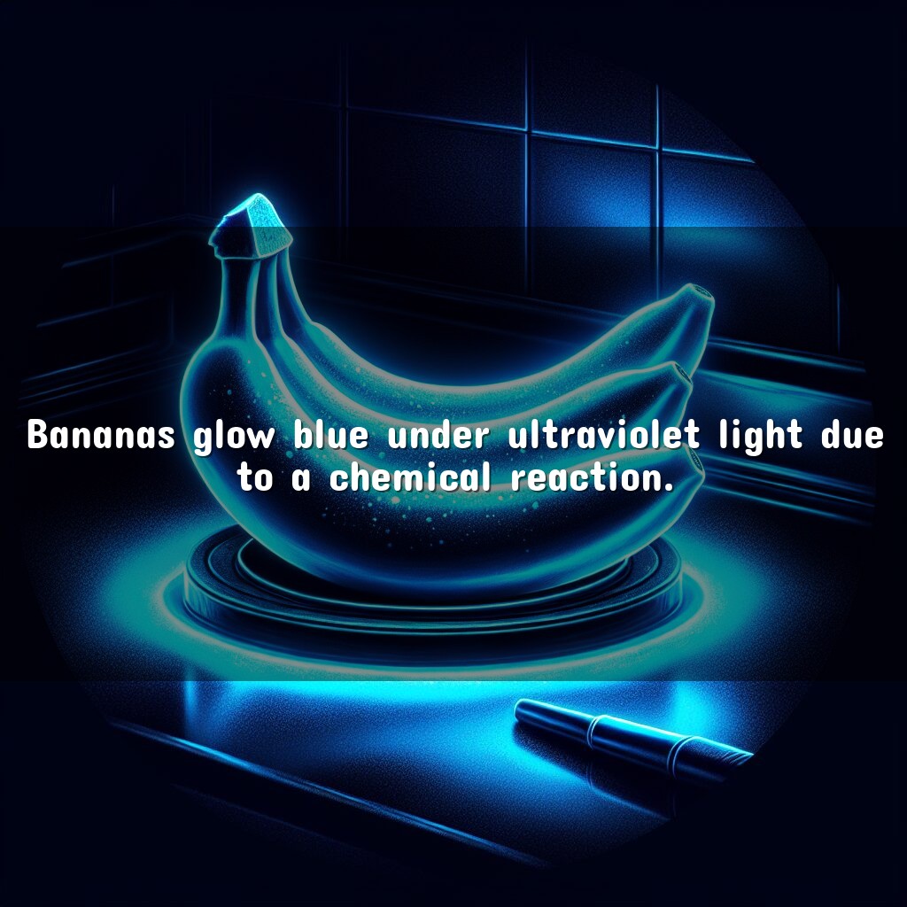 Por qué los plátanos brillan en azul bajo la luz ultravioleta