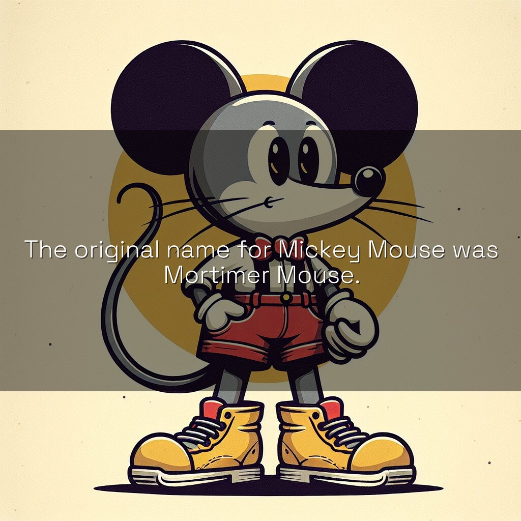El origen del nombre de Mickey Mouse