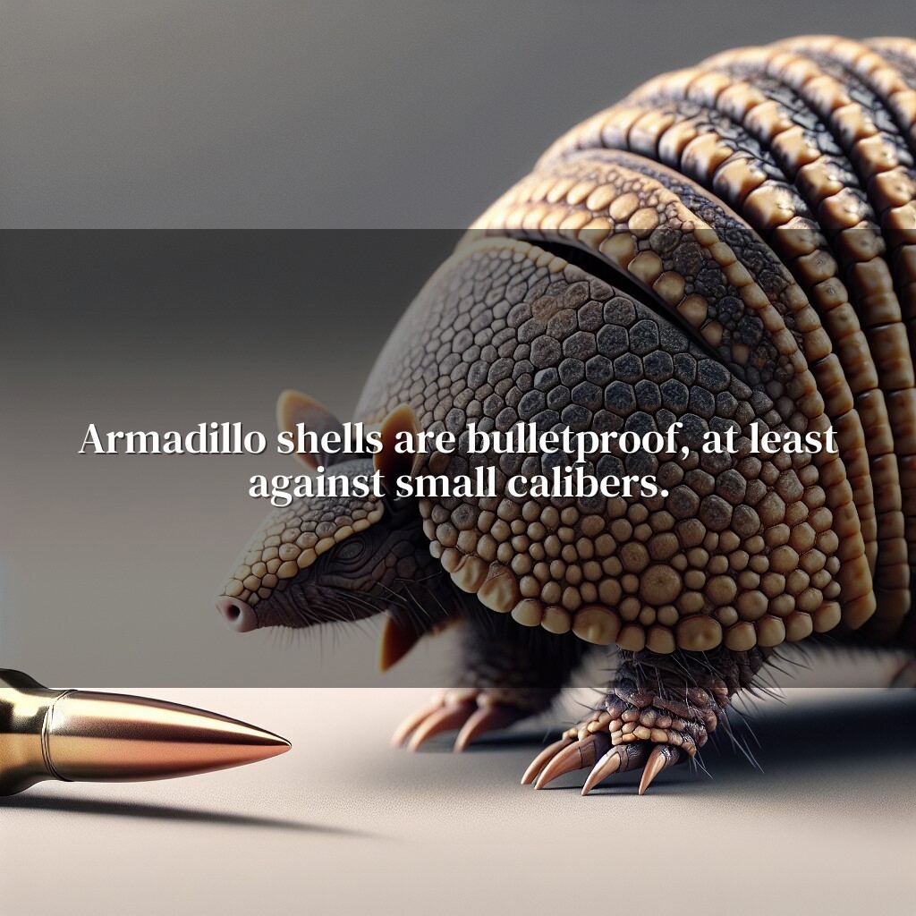 Conchas de armadillo: el chaleco antibalas de la naturaleza