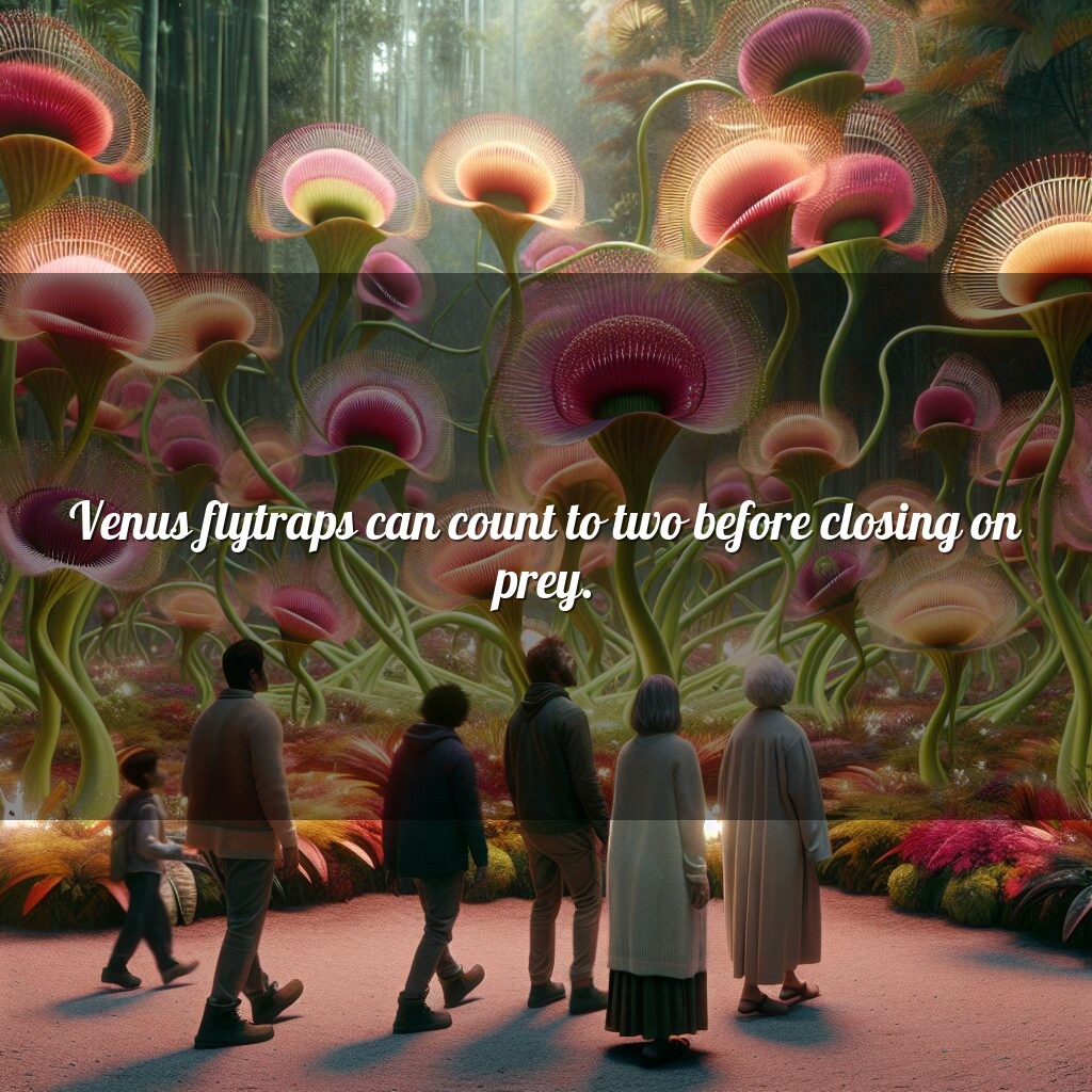 Venus atrapamoscas: contando antes de cerrar