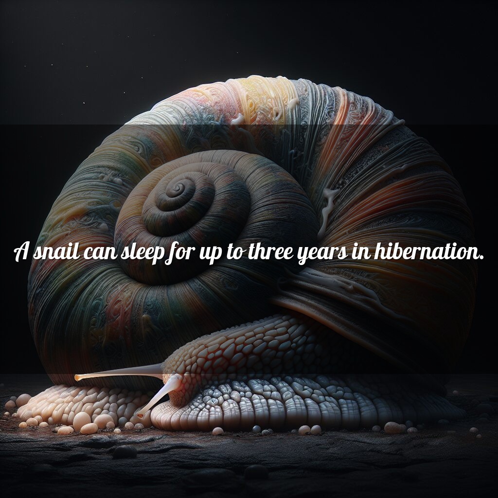 Hibernación del caracol: dormir durante tres años