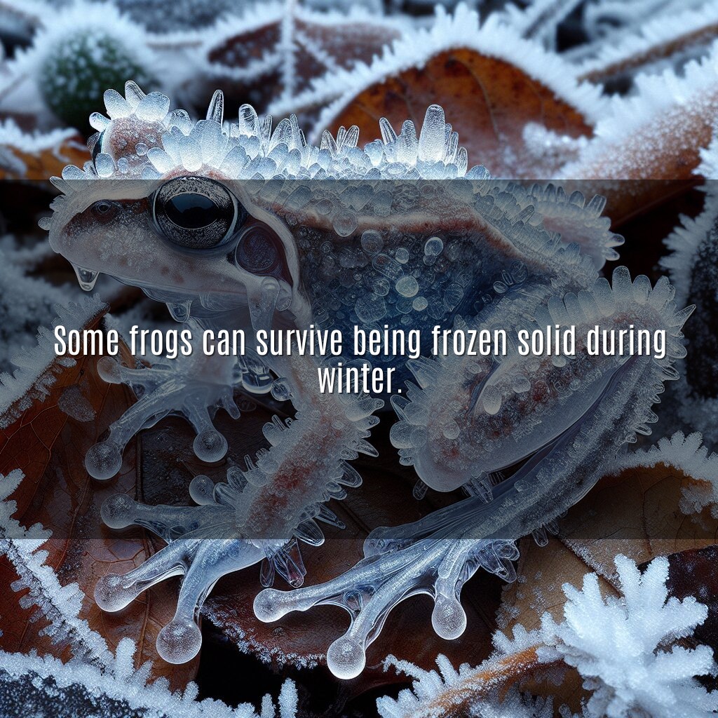 Las ranas sobreviven al congelamiento invernal: milagros de la naturaleza