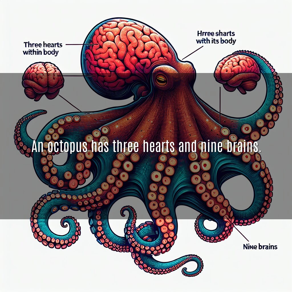 Tres corazones y nueve cerebros