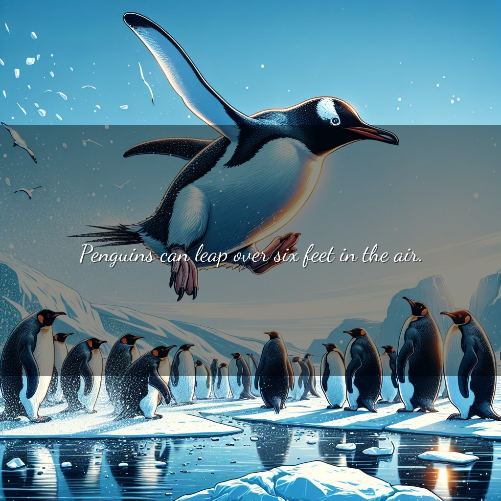 Los notables saltos de los pingüinos