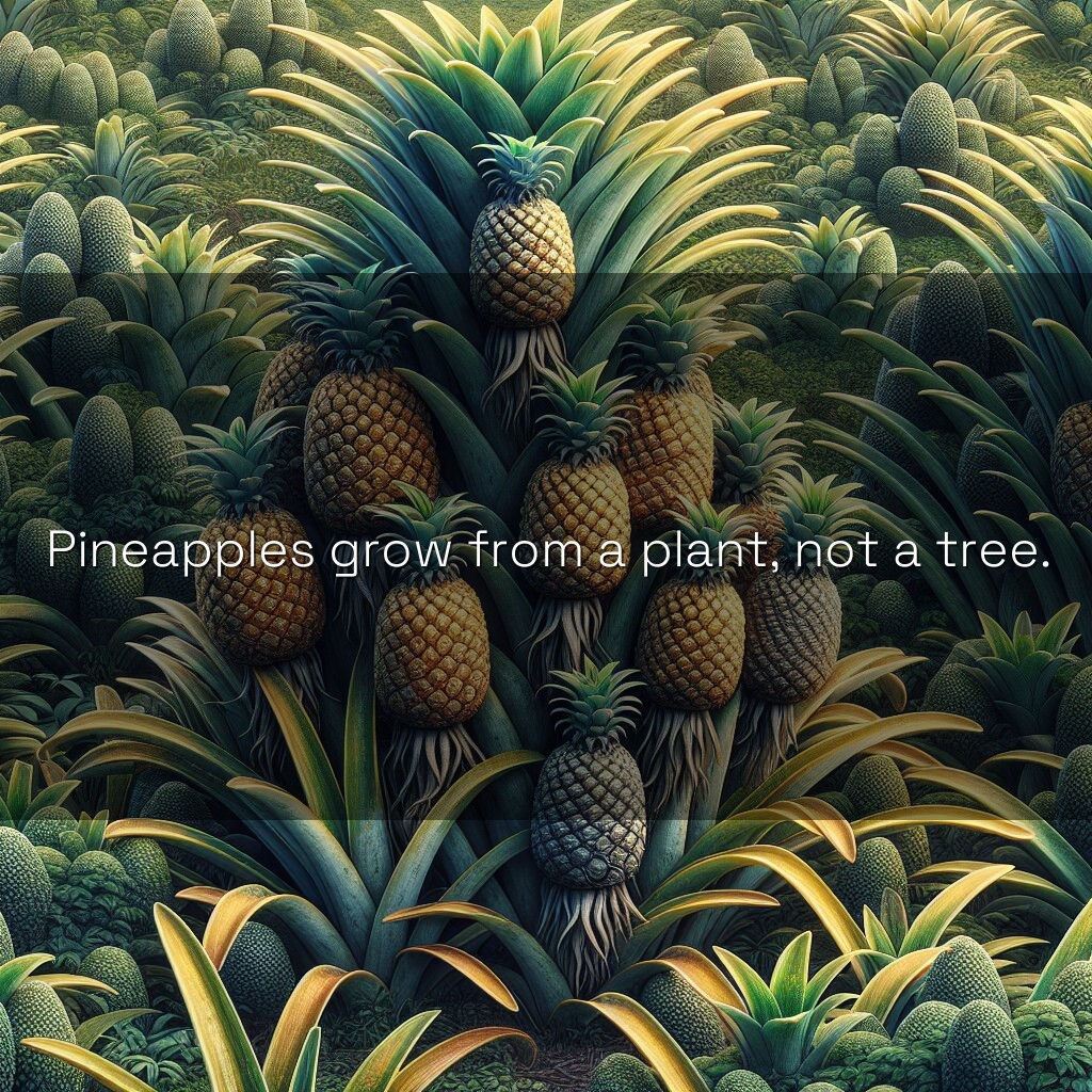 Piñas: la fruta que crece en la tierra