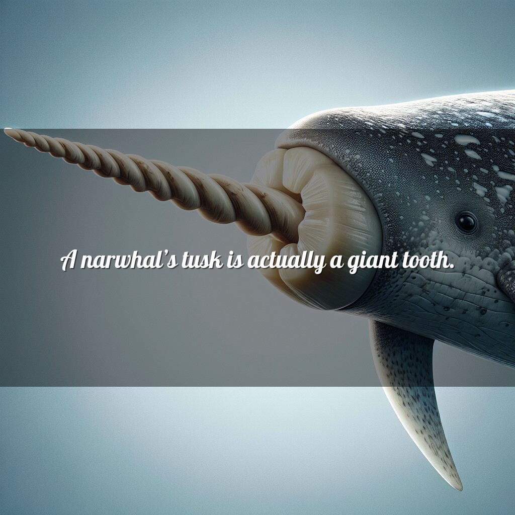 El colmillo de narval: un misterio de dientes gigantes
