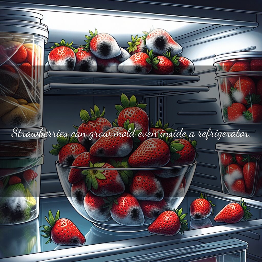Por qué las fresas se enmohecen en el frigorífico