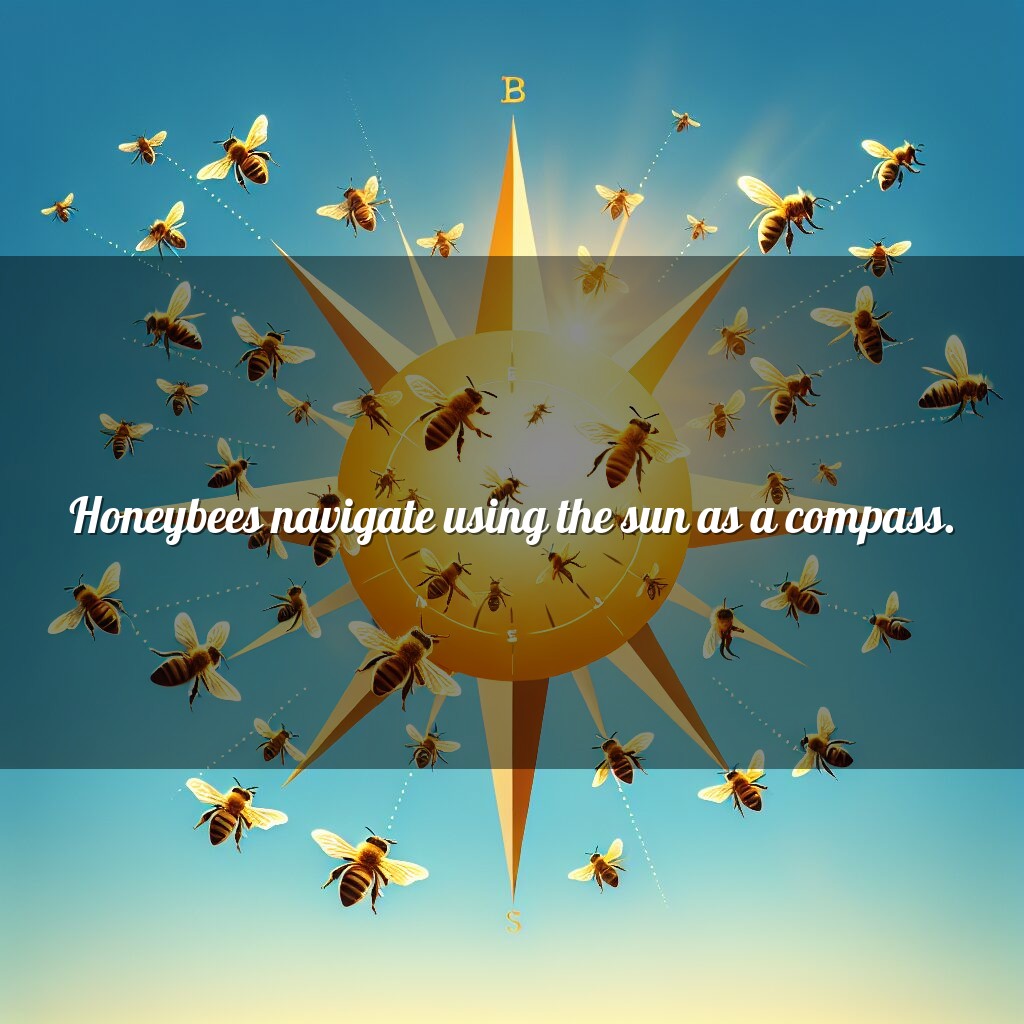 Las abejas navegan con una brújula solar