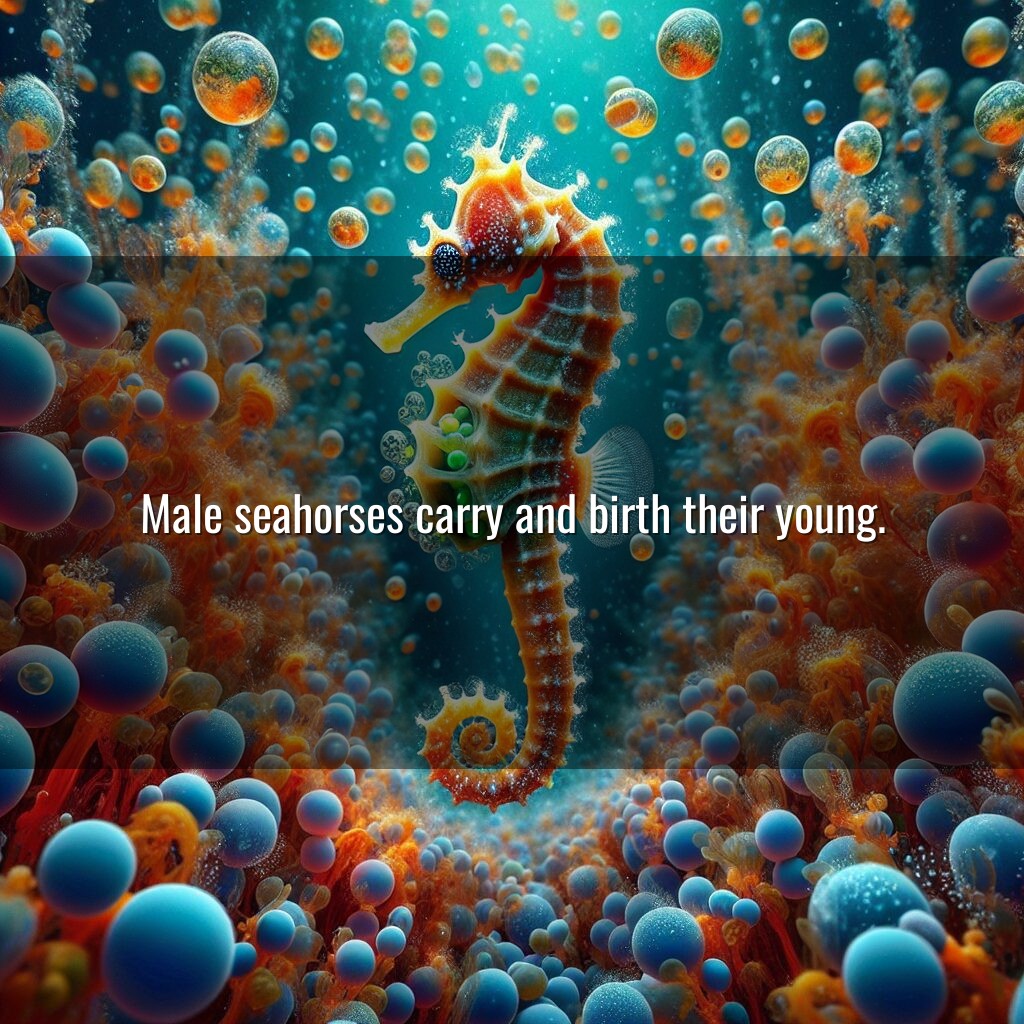 Caballitos de mar machos: los padres biológicos únicos de la naturaleza