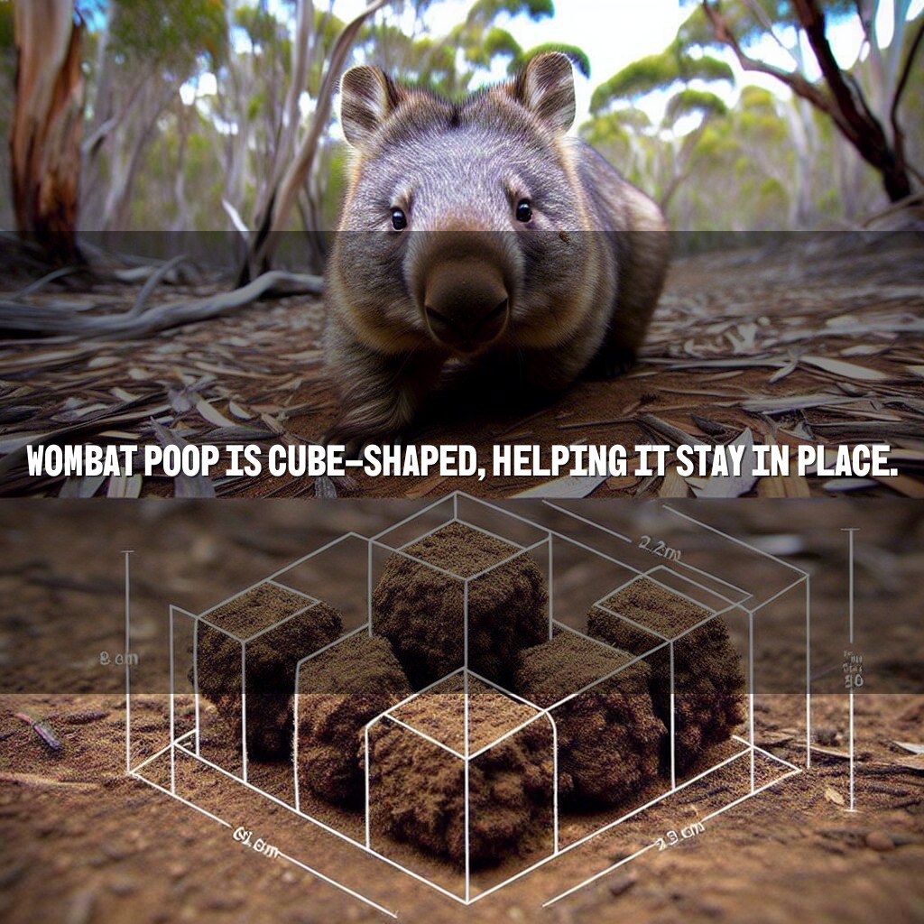 Por qué la caca de Wombat tiene forma de cubo