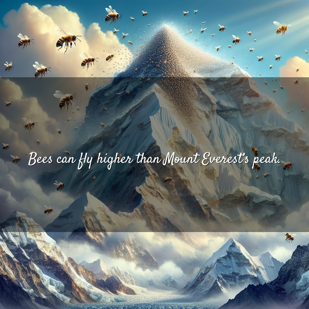 Las abejas vuelan más alto que el monte Everest