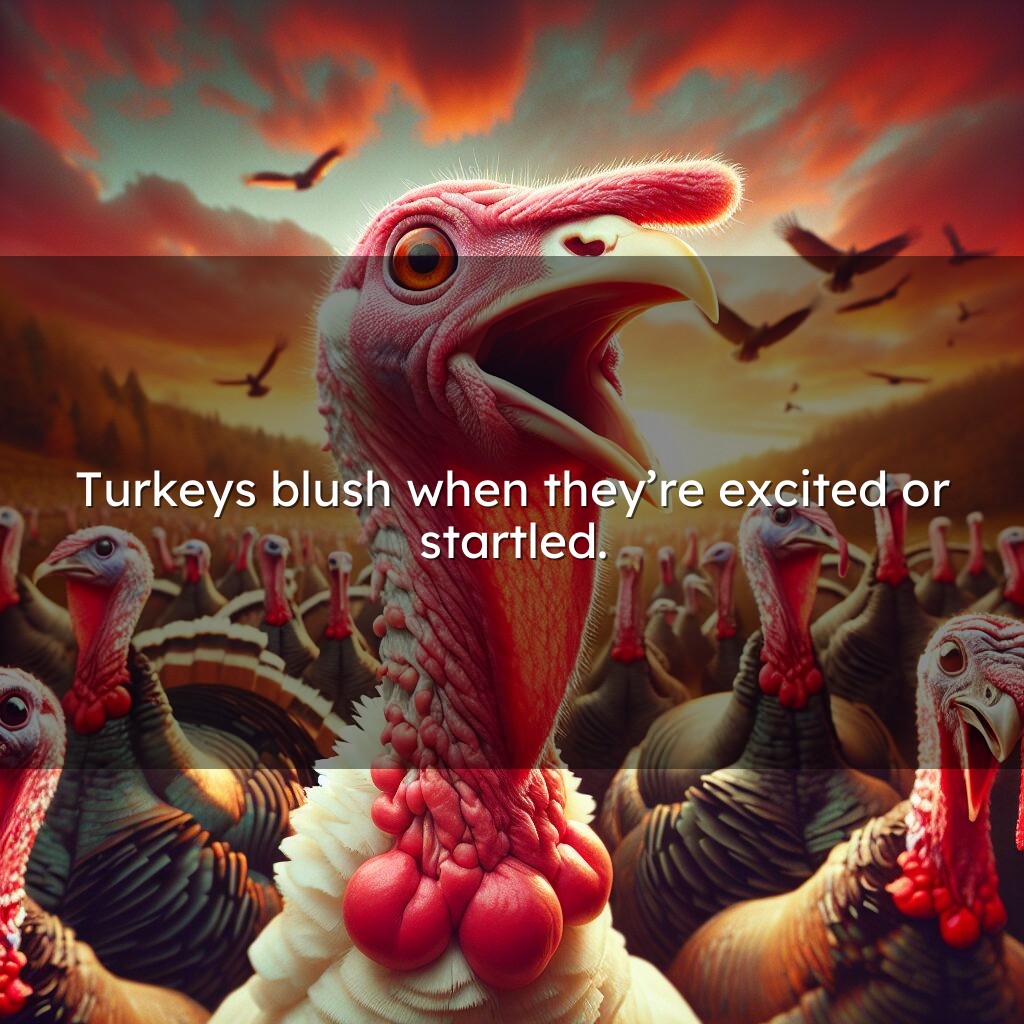 Por qué los pavos se sonrojan: el colorido despliegue de la naturaleza
